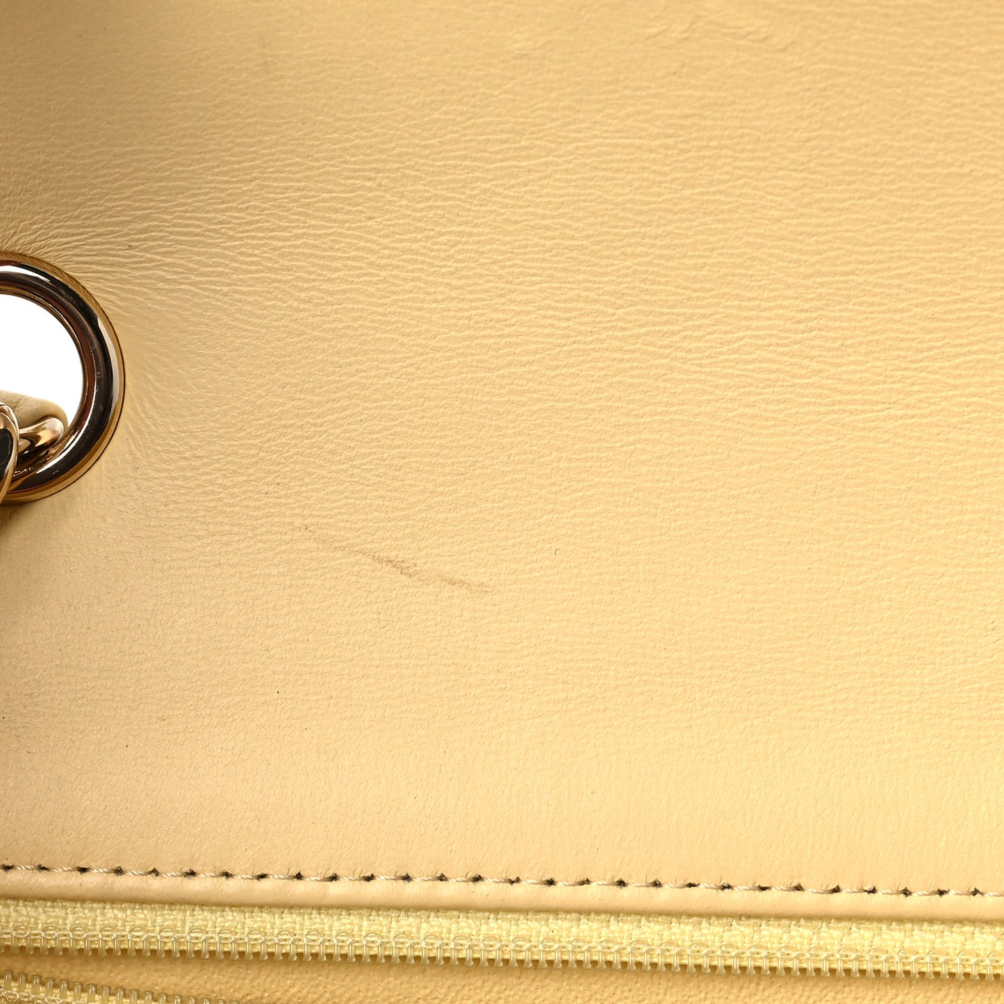 Tweed Quilted Mini Rectangular Flap Yellow