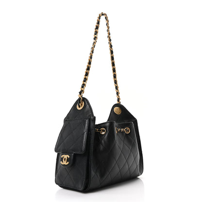 Chanel Caviar Quilted Mini Chanel 25 Handbag Black 3 of 10