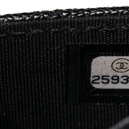 Chanel Caviar Quilted Boy Flap Card Holder Black 8 of 8
