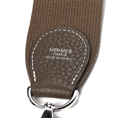 Hermes Taurillon Clemence Evelyne III GM Etoupe 7 of 11
