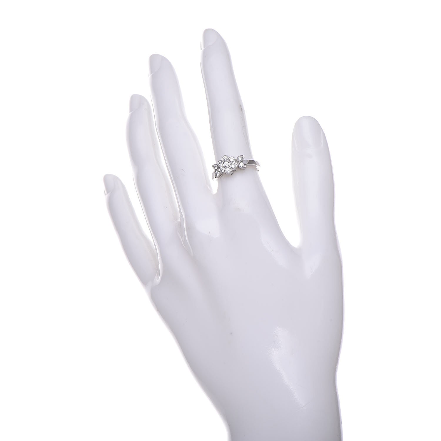 Tiffany Platinum Diamond Blossom Flower Ring 48 4.5 2 of 6