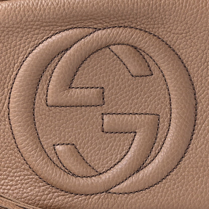 Gucci Pebbled Calfskin Small Soho Disco Bag Rose Beige 9 of 10