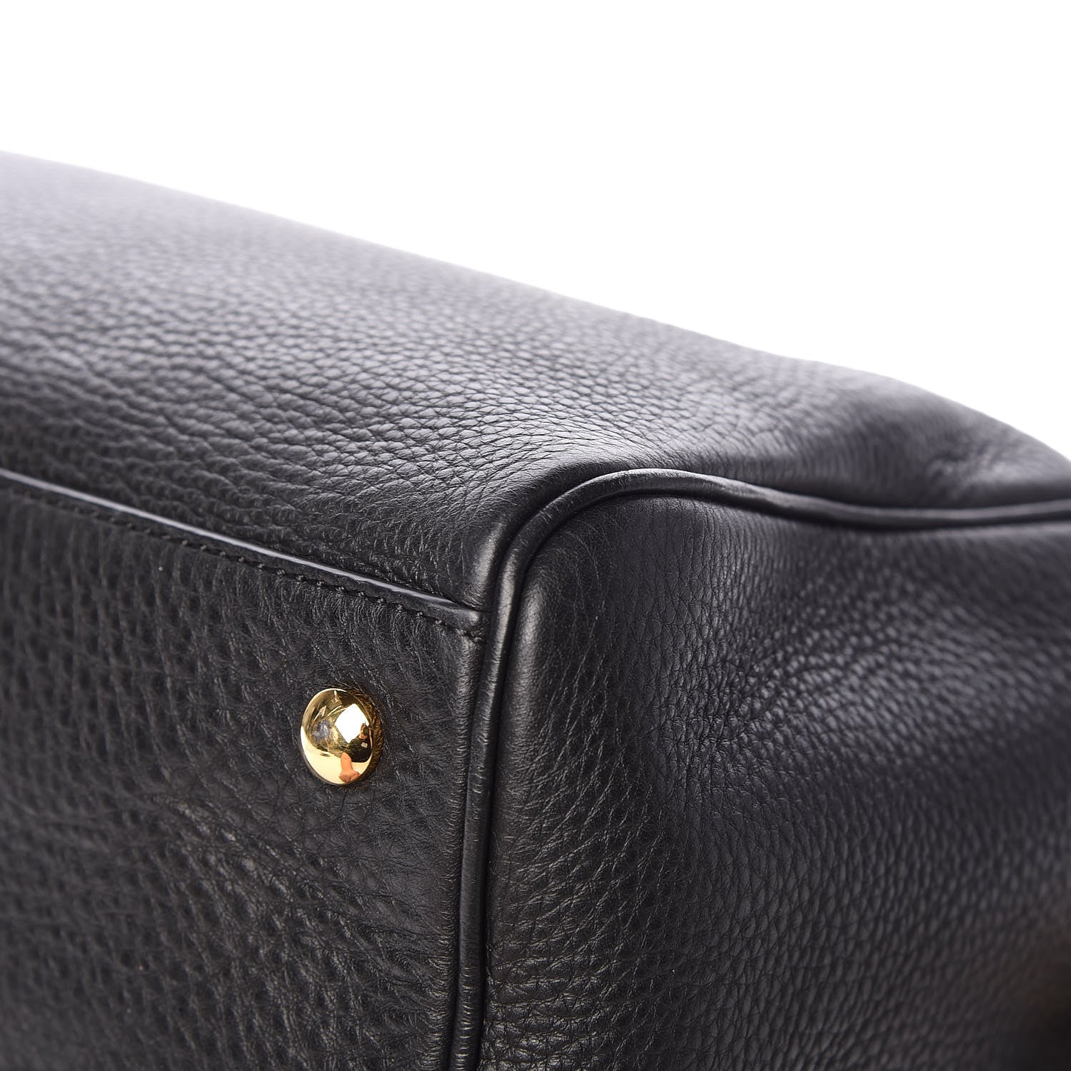 Versace Cervo Embossed Vitello Signature Duffle Bag Black 10 of 12