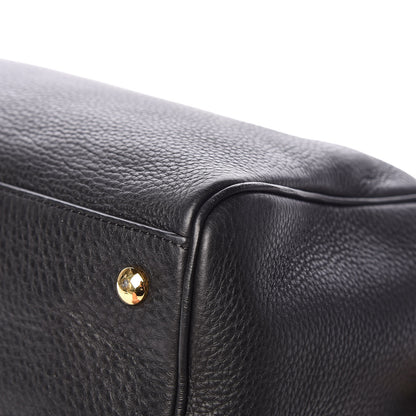 Versace Cervo Embossed Vitello Signature Duffle Bag Black 10 of 12