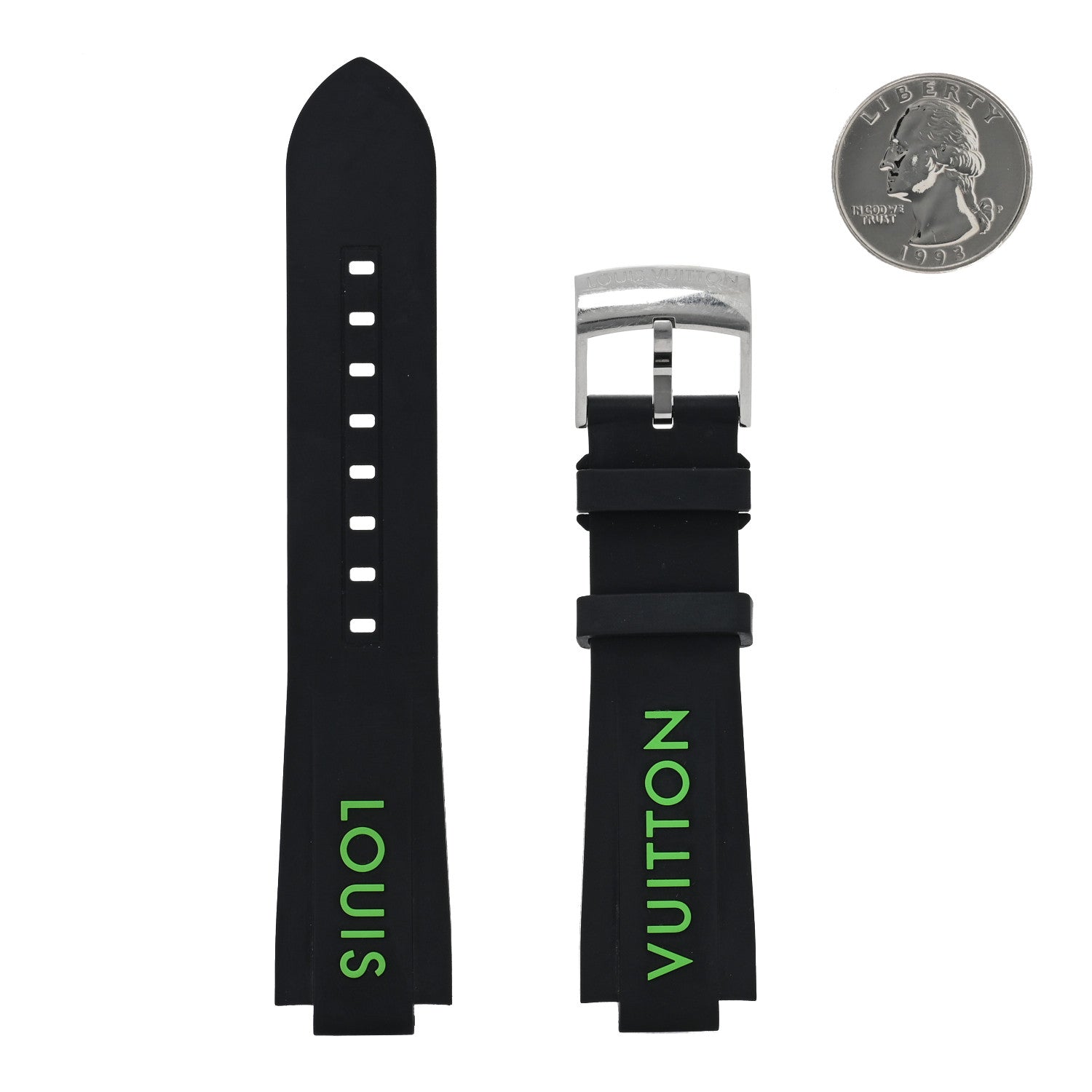 Louis Vuitton Rubber Tambour Watch Strap Black 2 of 3