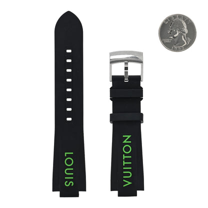 Louis Vuitton Rubber Tambour Watch Strap Black 2 of 3