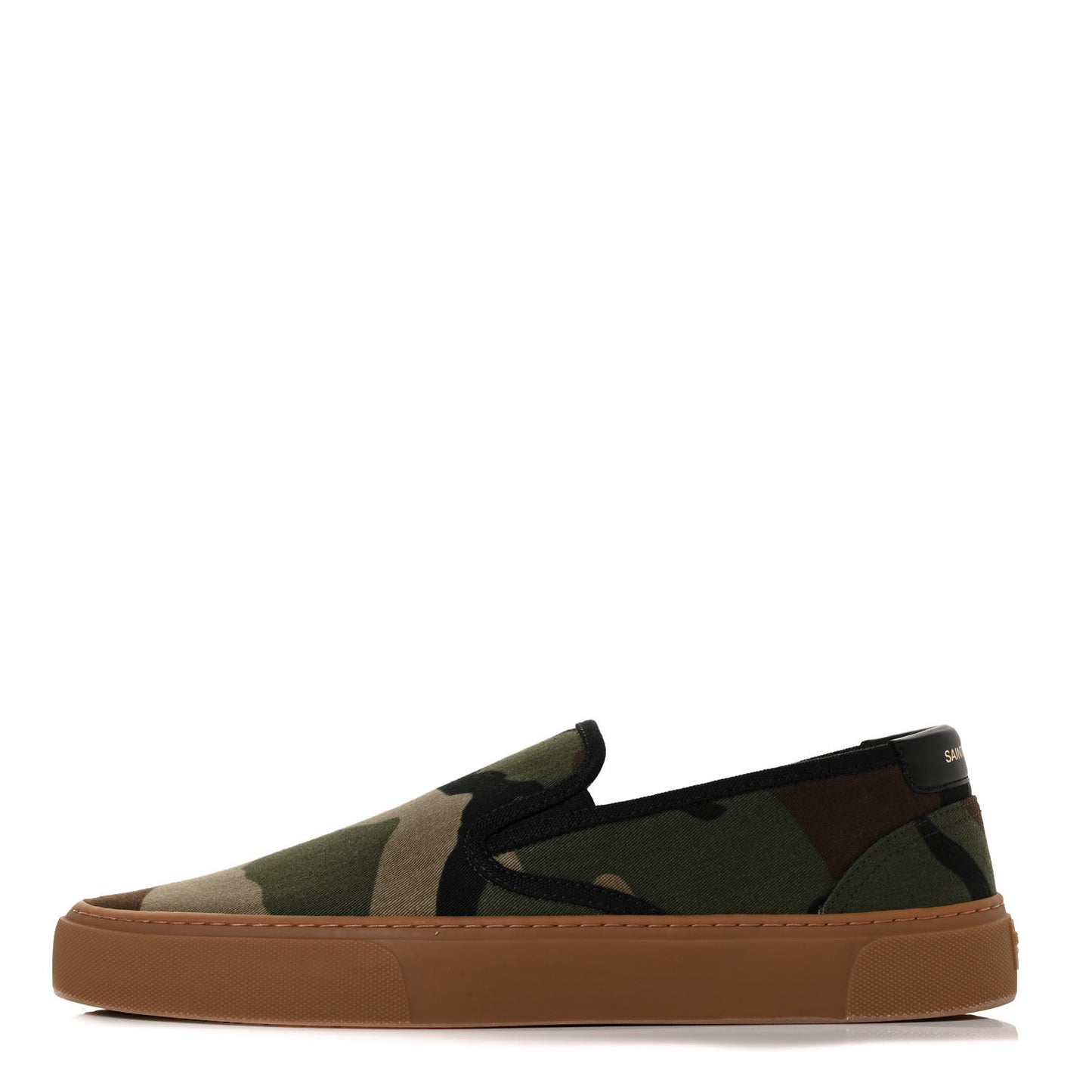Canvas Camouflage Mens Venice Slip-On Sneakers 45 Kaki