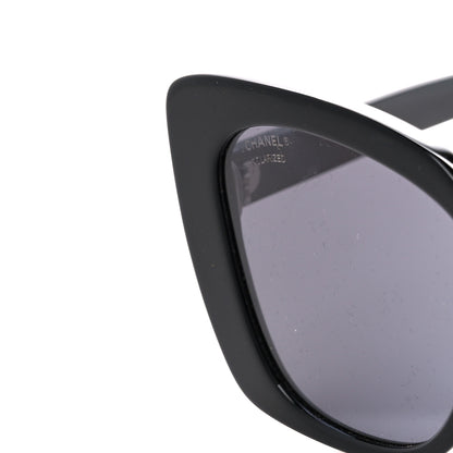 Chanel Acetate Strass Polarized Square Sunglasses 5422-B Black 7 of 8