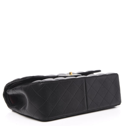 Chanel Lambskin Quilted Jumbo Double Flap Black 4 of 19