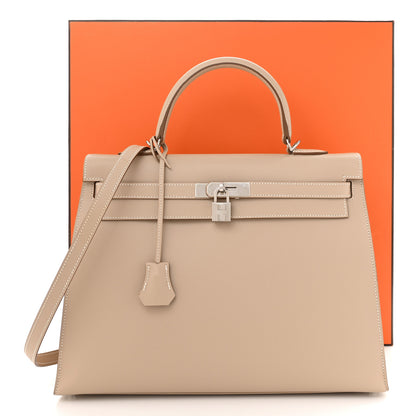 Hermes Grain d'H Kelly Sellier 35 Argile 12 of 12