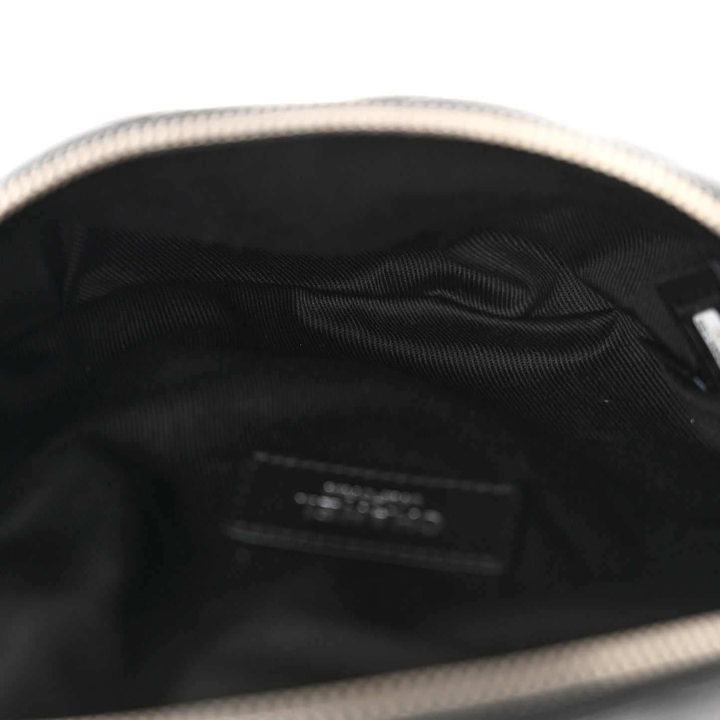 Calfskin Quilted Waist Belt Bag Black