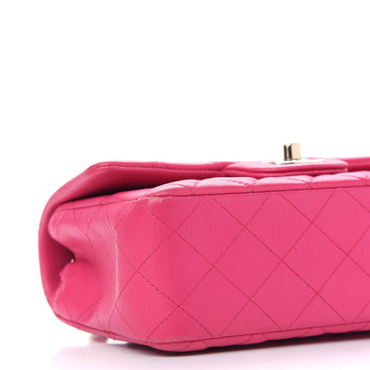 Chanel Lambskin Quilted Mini Rectangular Flap Fuchsia 8 of 11