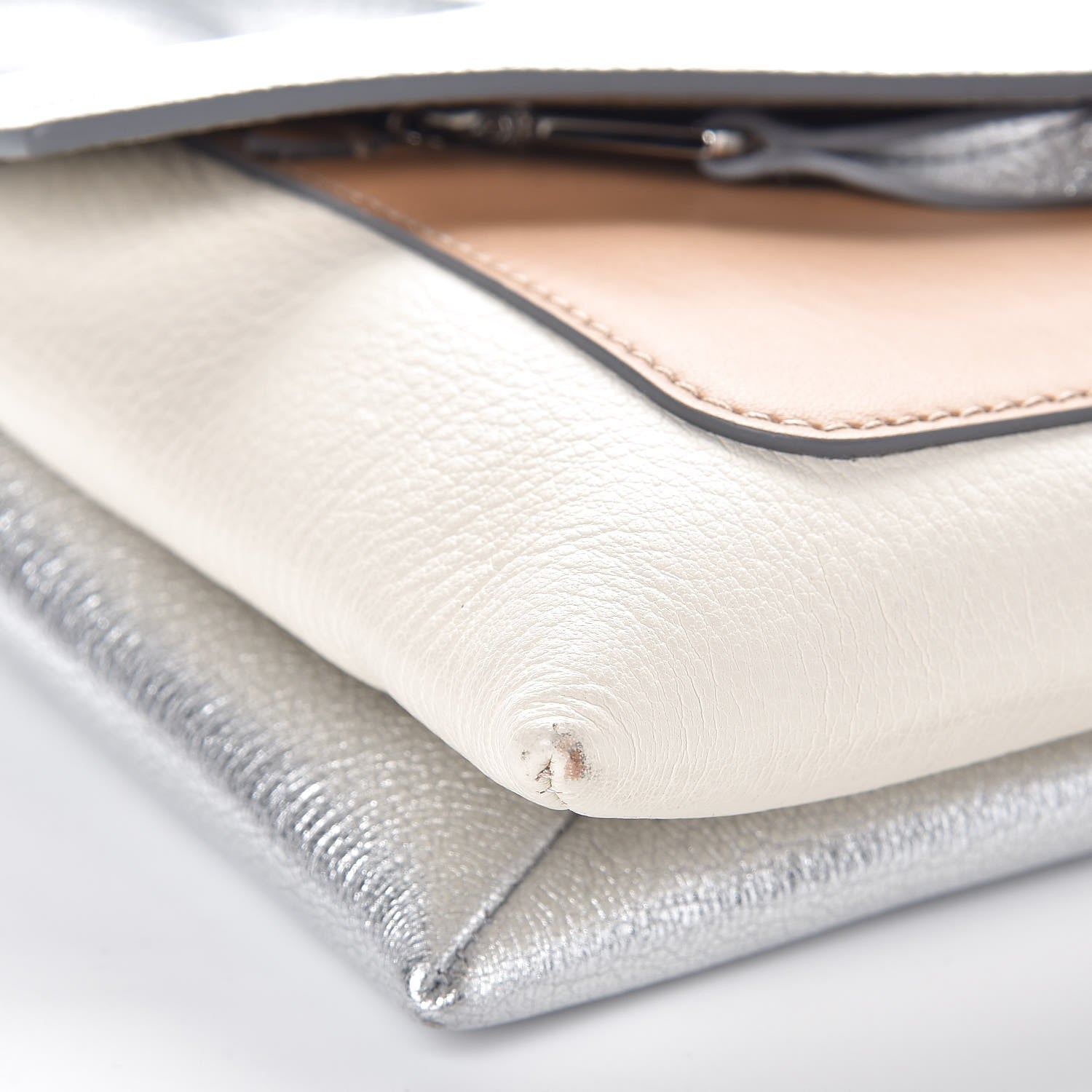 Givenchy Calfskin Duetto Crossbody Bag Silver 7 of 8