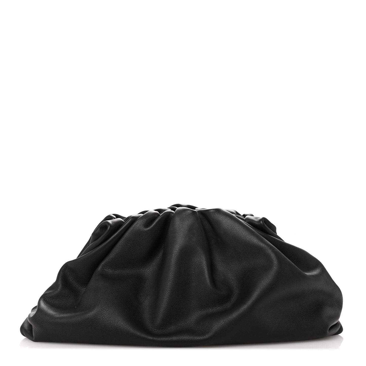 Smooth Butter Calf The Pouch Oversized Clutch Black