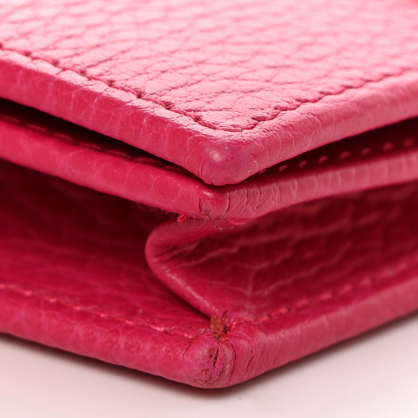 Dollar Calfskin GG Marmont Card Case Box Pink
