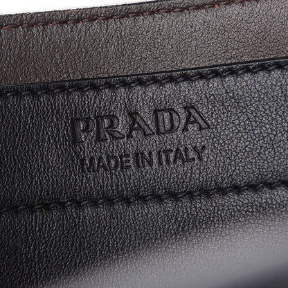 Prada Grace Lux Light Small Ouverture Shoulder Bag Light Cognac Black 7 of 10