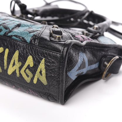 Balenciaga Agneau Arena Graffiti All Over Classic Hardware Mini City Black Multicolor 11 of 12