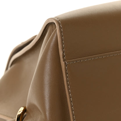 Salvatore Ferragamo Calfskin Sofia Gancini Satchel Brown 8 of 11