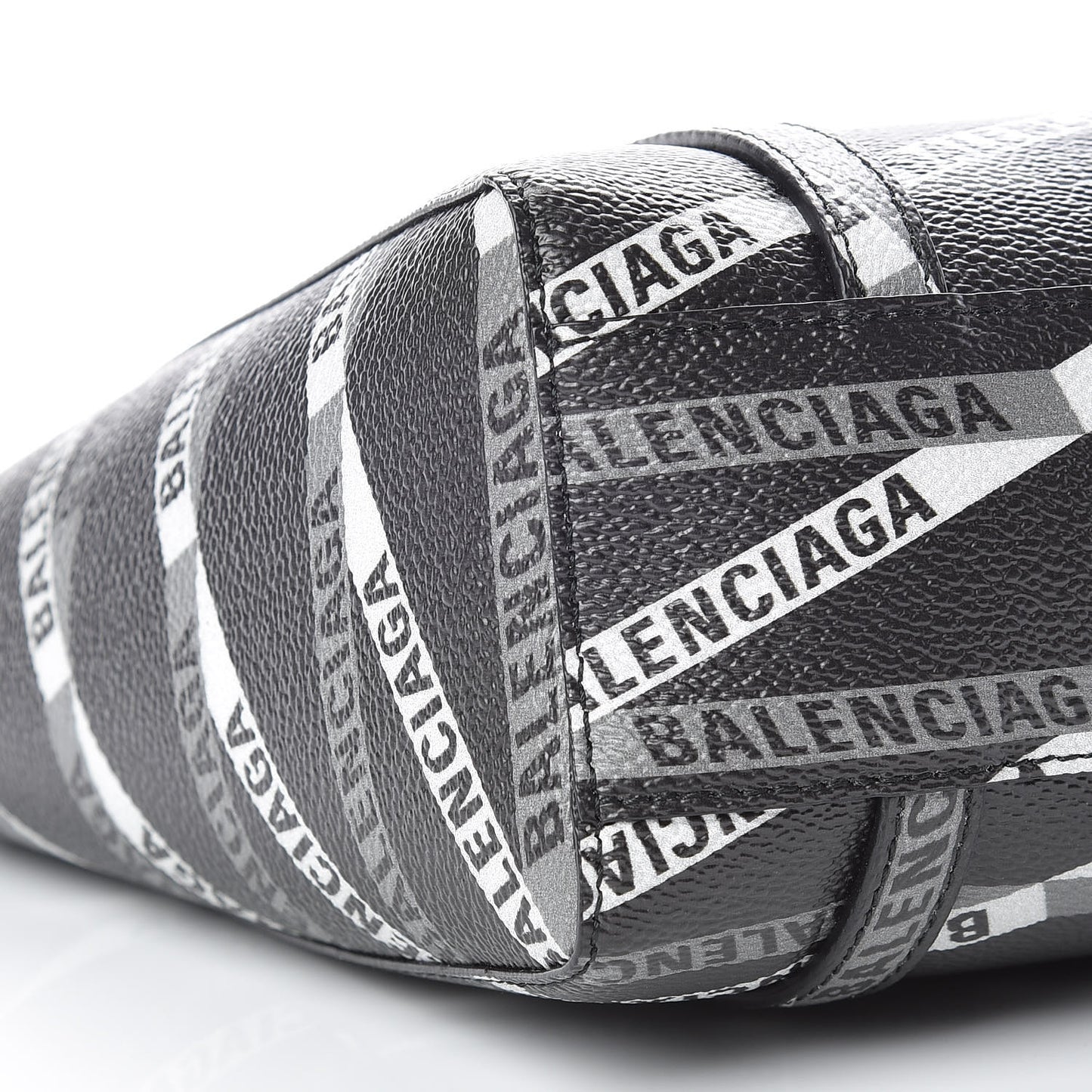 Coated Canvas Losange Monogram Mini Tote Black Grey