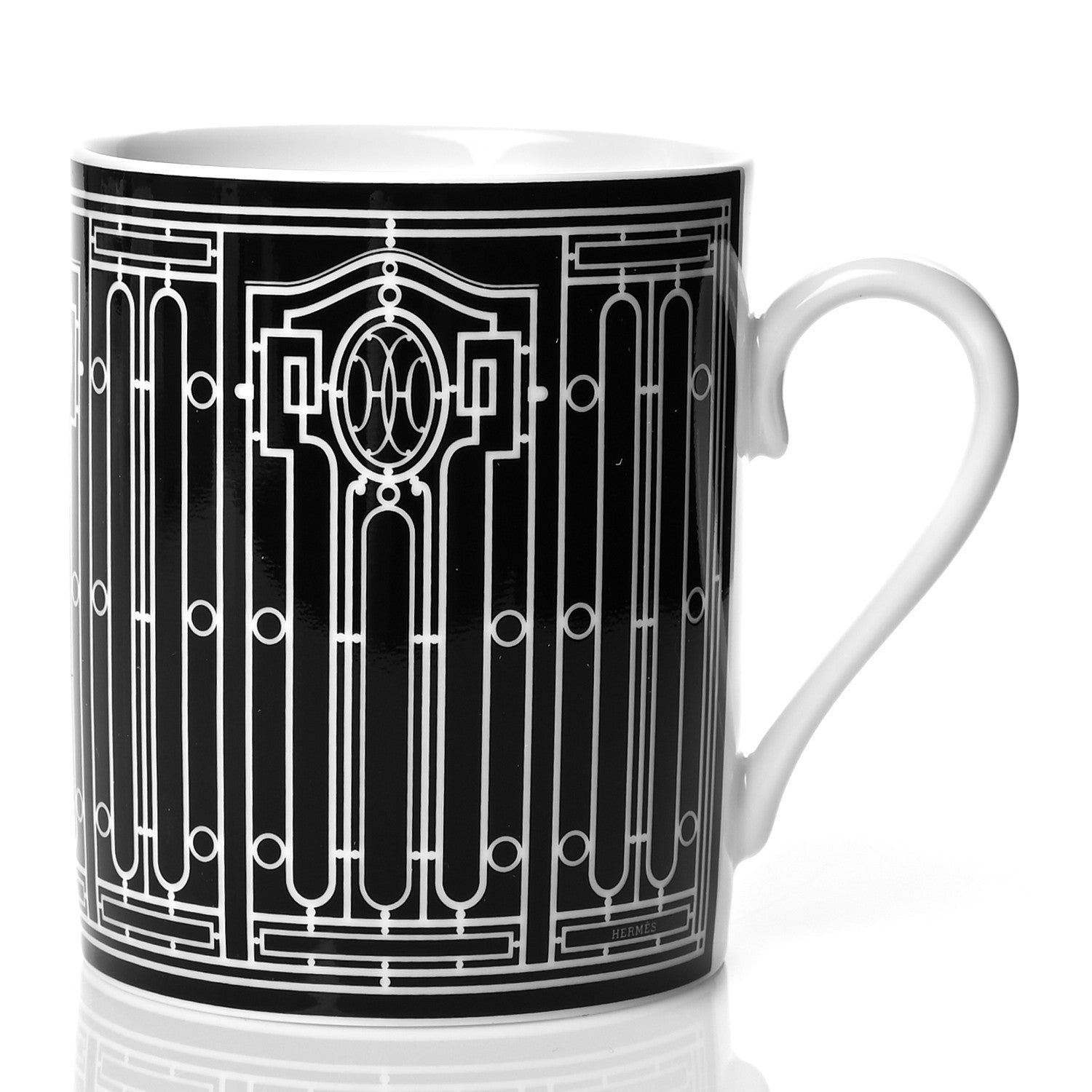 Hermes Porcelain H Deco Mug N°2 Black 3 of 10