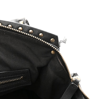 Valentino Garavani Vitello Rockstud Dome Shopper Black 14 of 14
