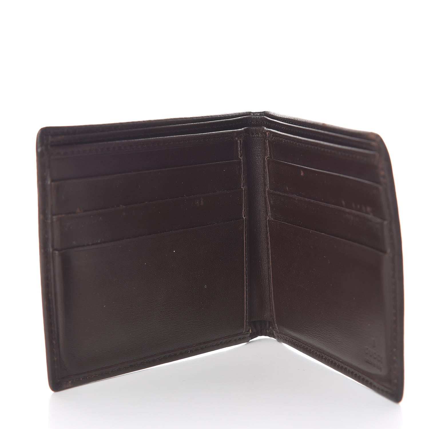 Gucci Monogram Web Bi-Fold Wallet Dark Brown 5 of 12