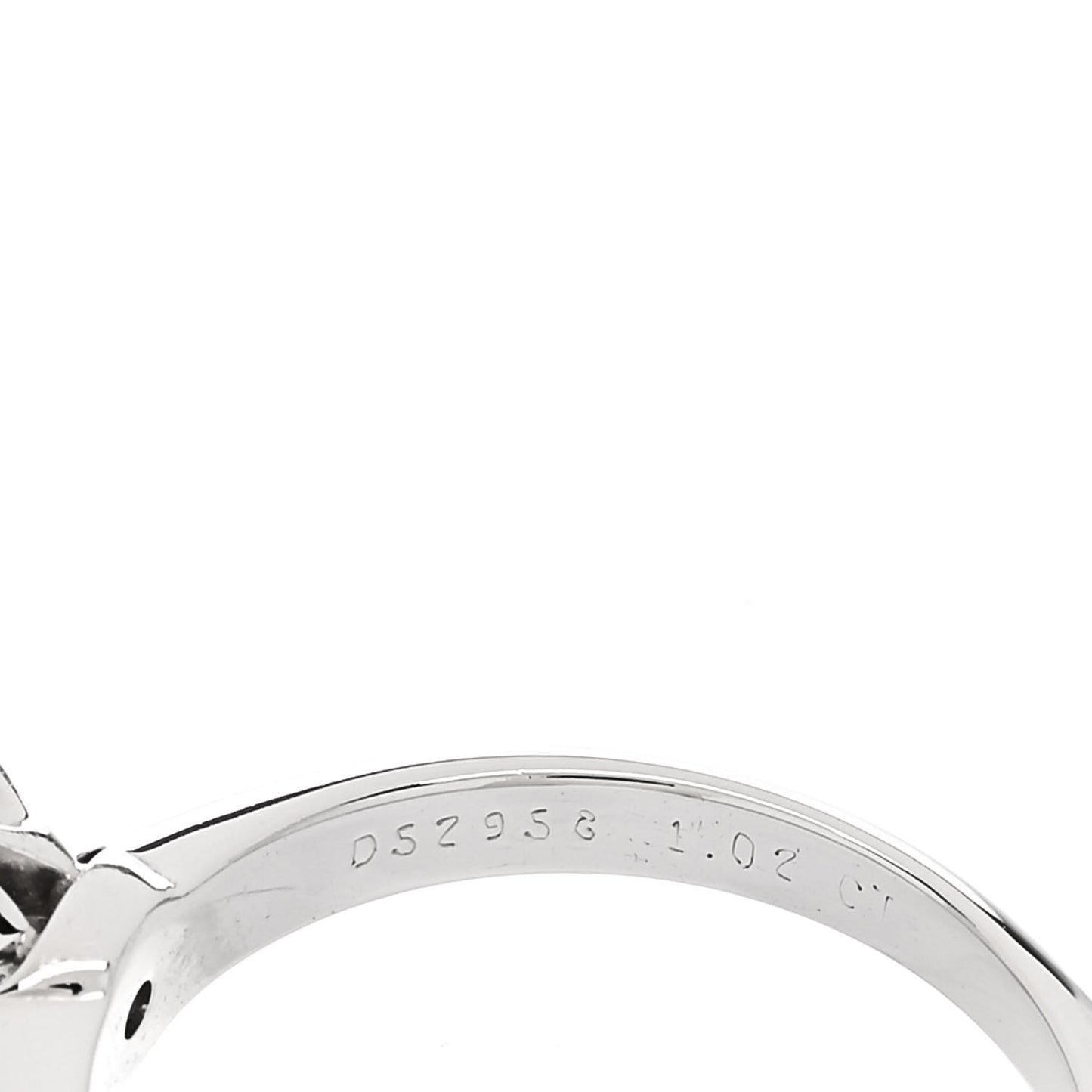 Platinum Diamond 1.02ct Solitaire Engagement Ring 49 4.75
