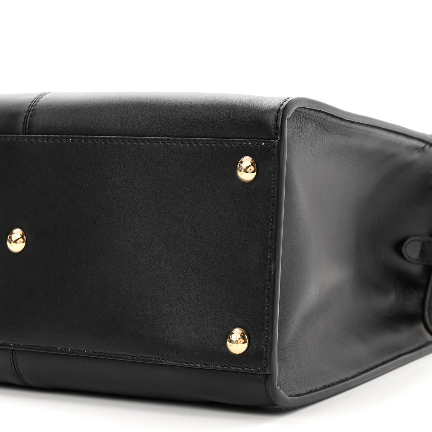 Vitello Seta Glazed Fabric FF 1974 Medium Peekaboo X-Lite Black Mogano Panna