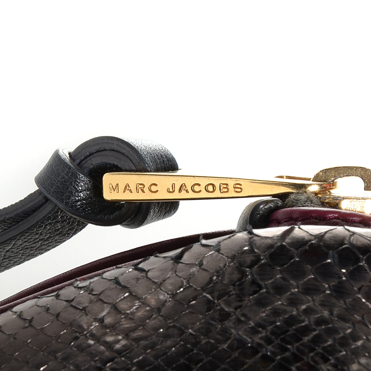 Marc Jacobs Python Capra Satchel Anthracite 9 of 9