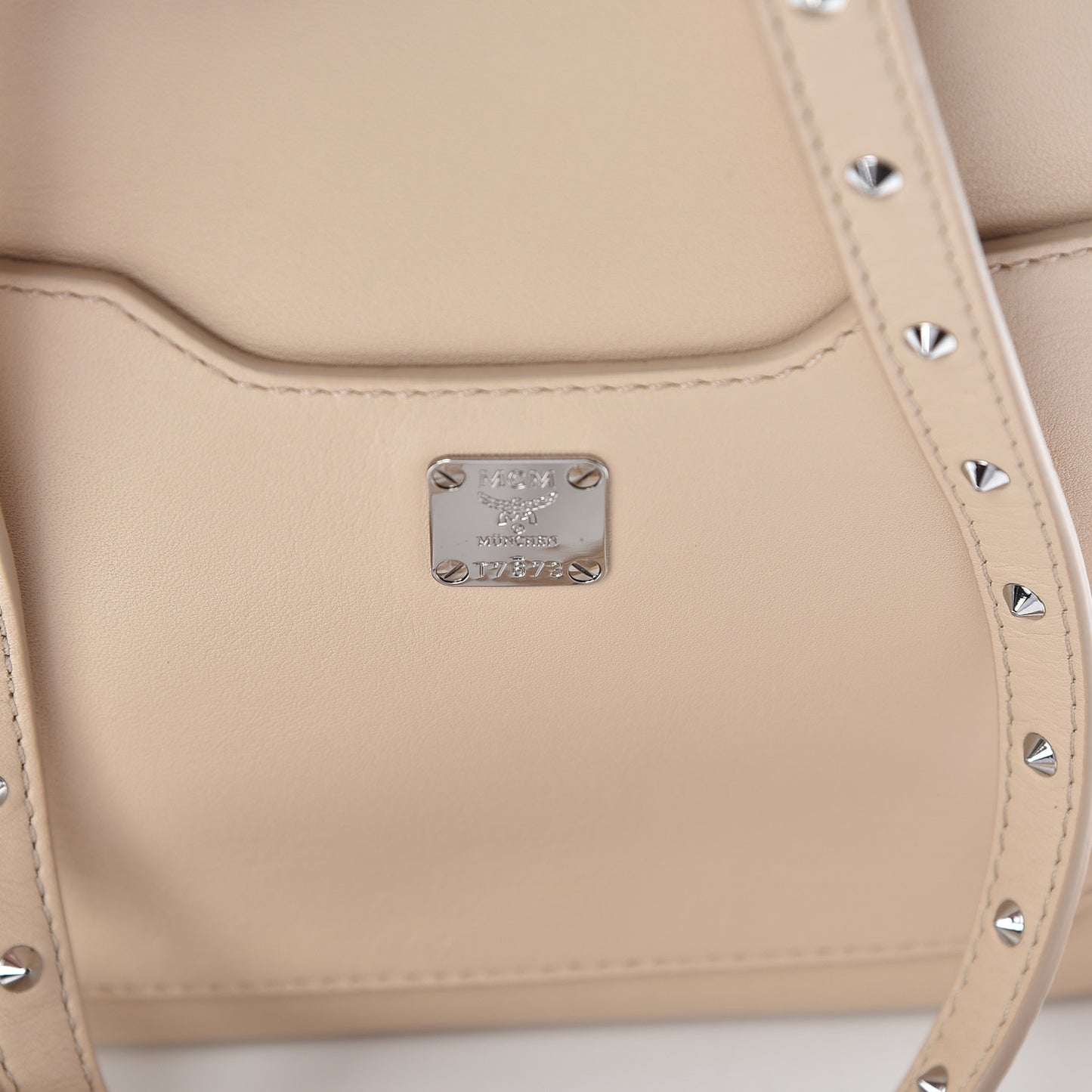 Lambskin Star Eyed Bunny Mini Backpack Natural