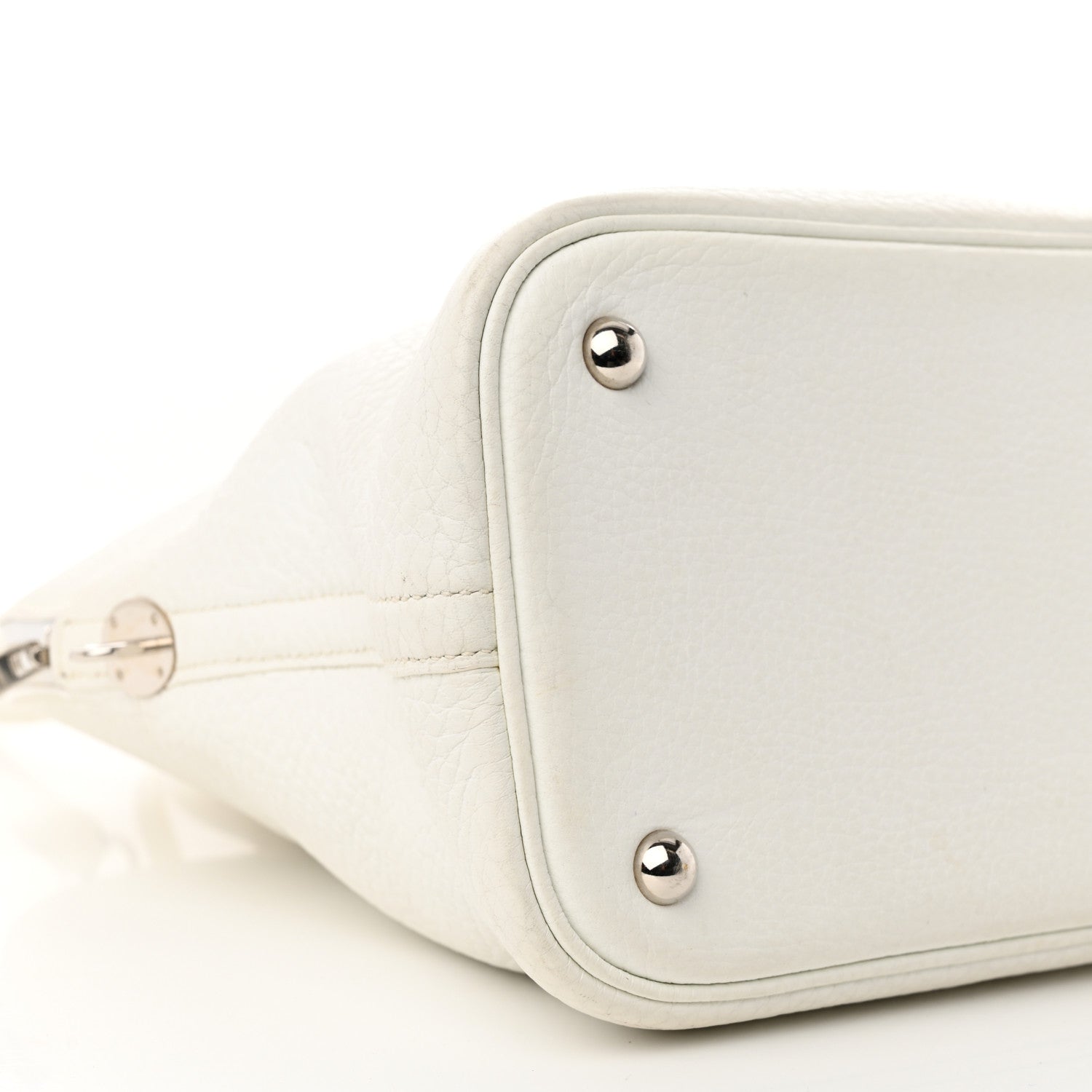 Hermes Taurillon Clemence Bolide 35 White 9 of 16