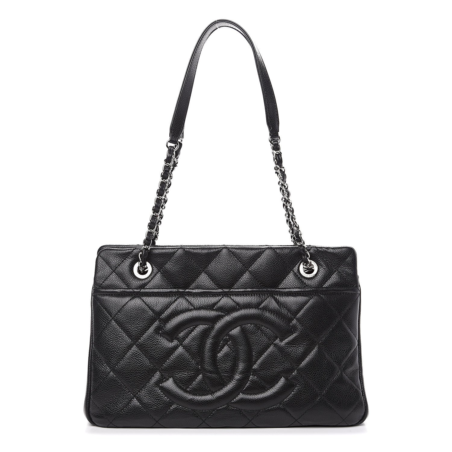 Chanel Caviar Quilted Timeless CC Soft Tote Black 1 of 10