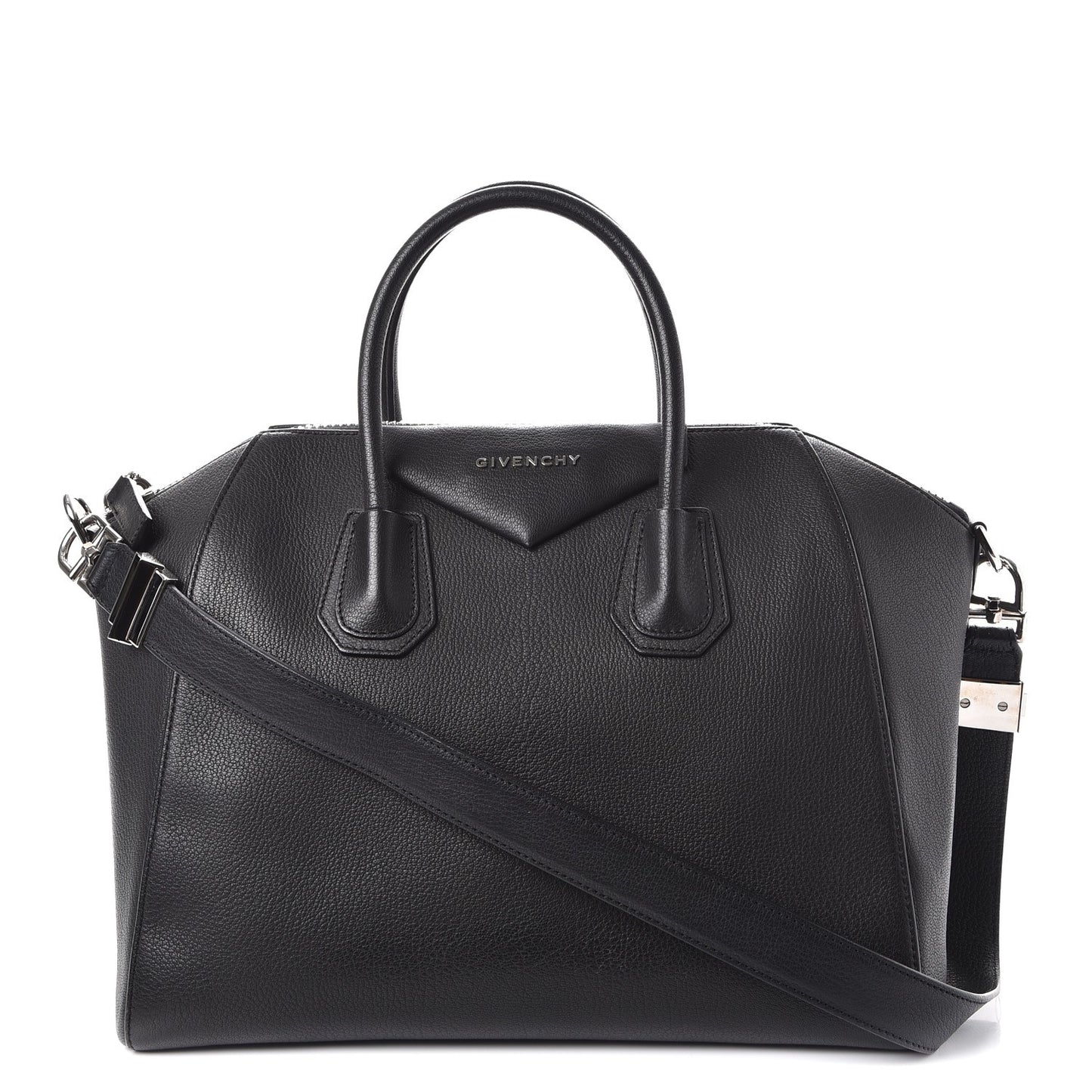 Sugar Goatskin Medium Antigona Black