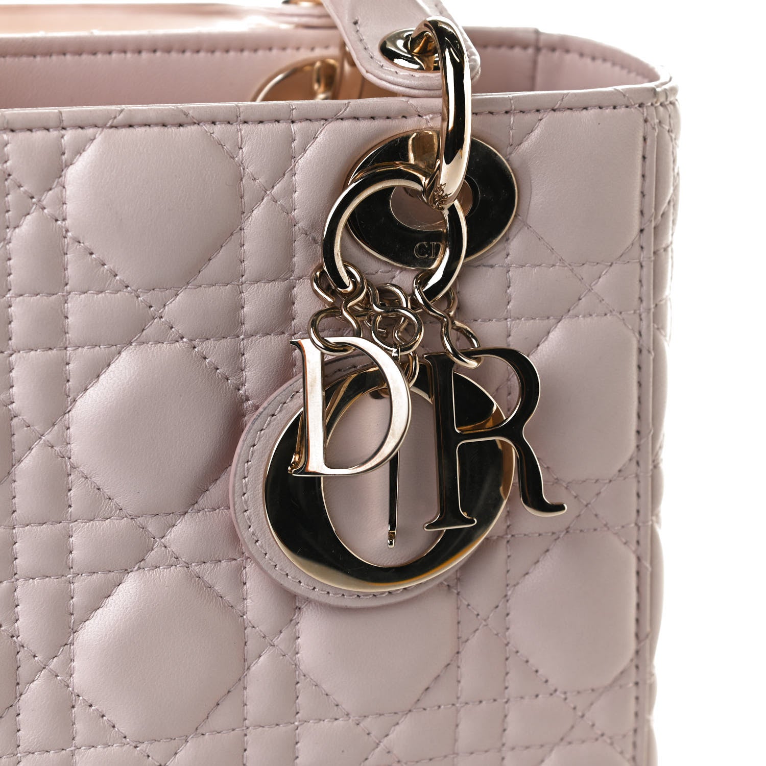 Christian Dior Lambskin Cannage Small Lucky Badges My Lady Dior Pink 13 of 18