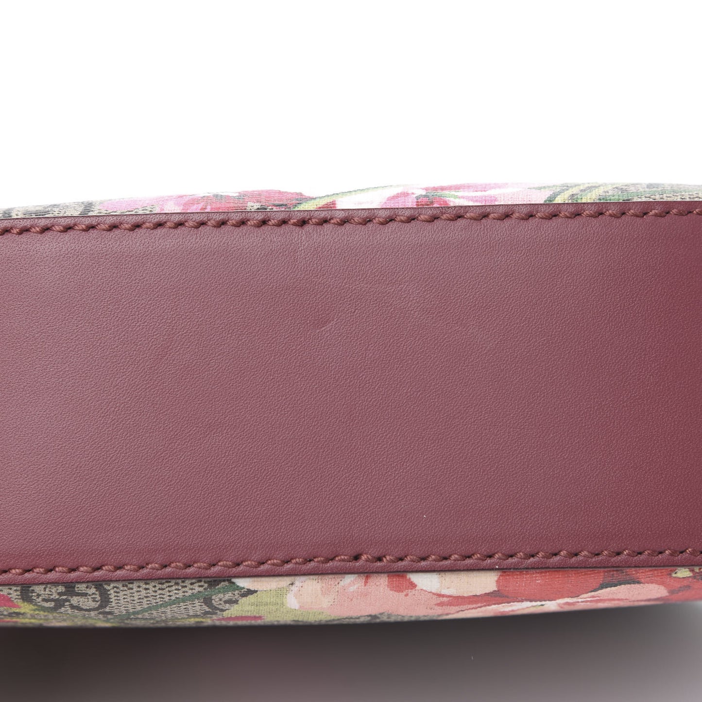 GG Supreme Monogram Blooms Mini Chain Shoulder Bag Beige Multicolor Dry Rose