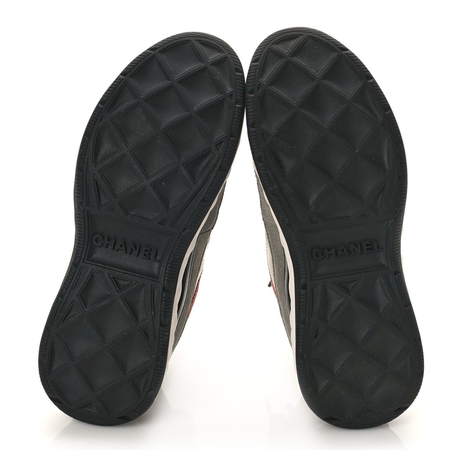 Fabric Suede CC Sneakers 36 White Light Grey Pink