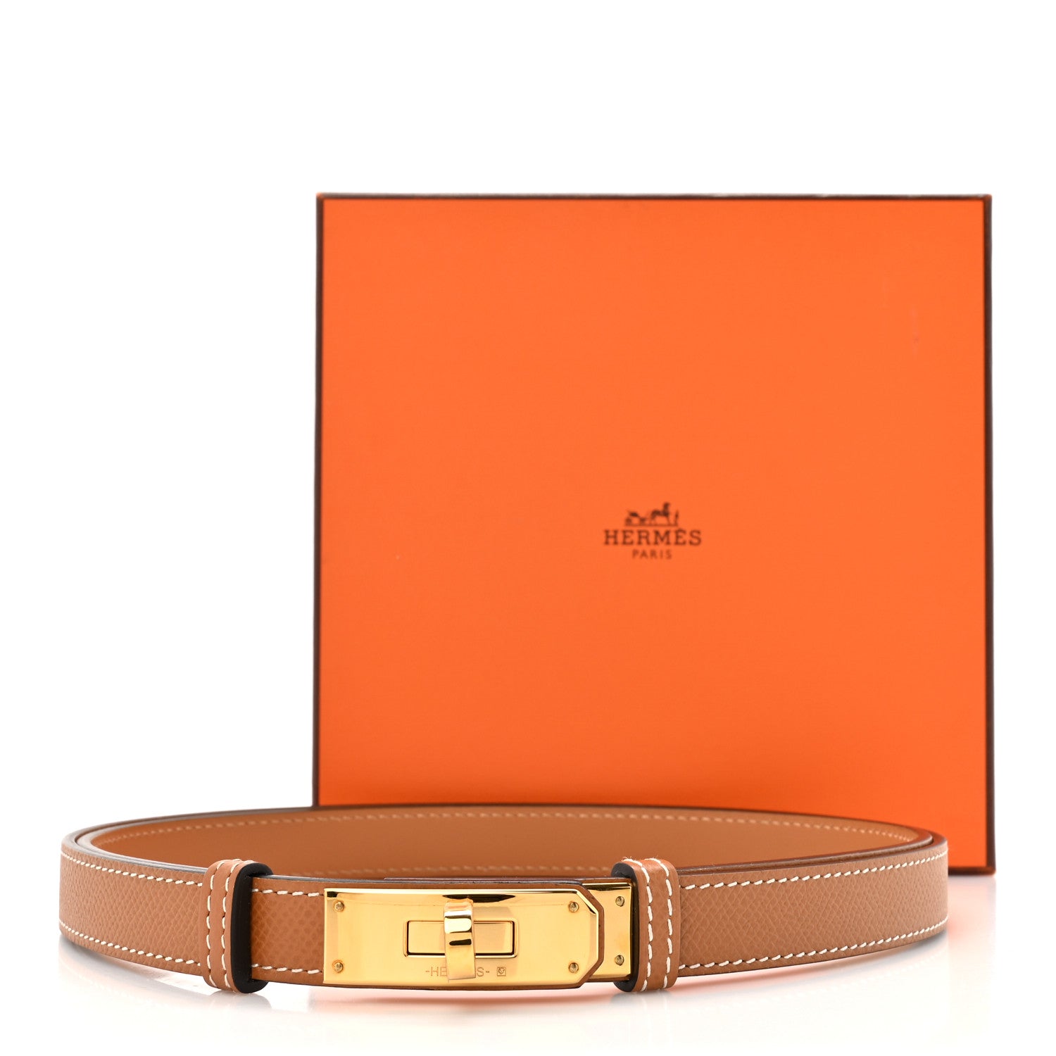 Hermes Epsom Kelly Belt Gold 4 of 4