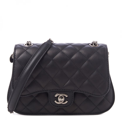 Chanel Lambskin Quilted Small Natural CC Flap Black 1 of 11