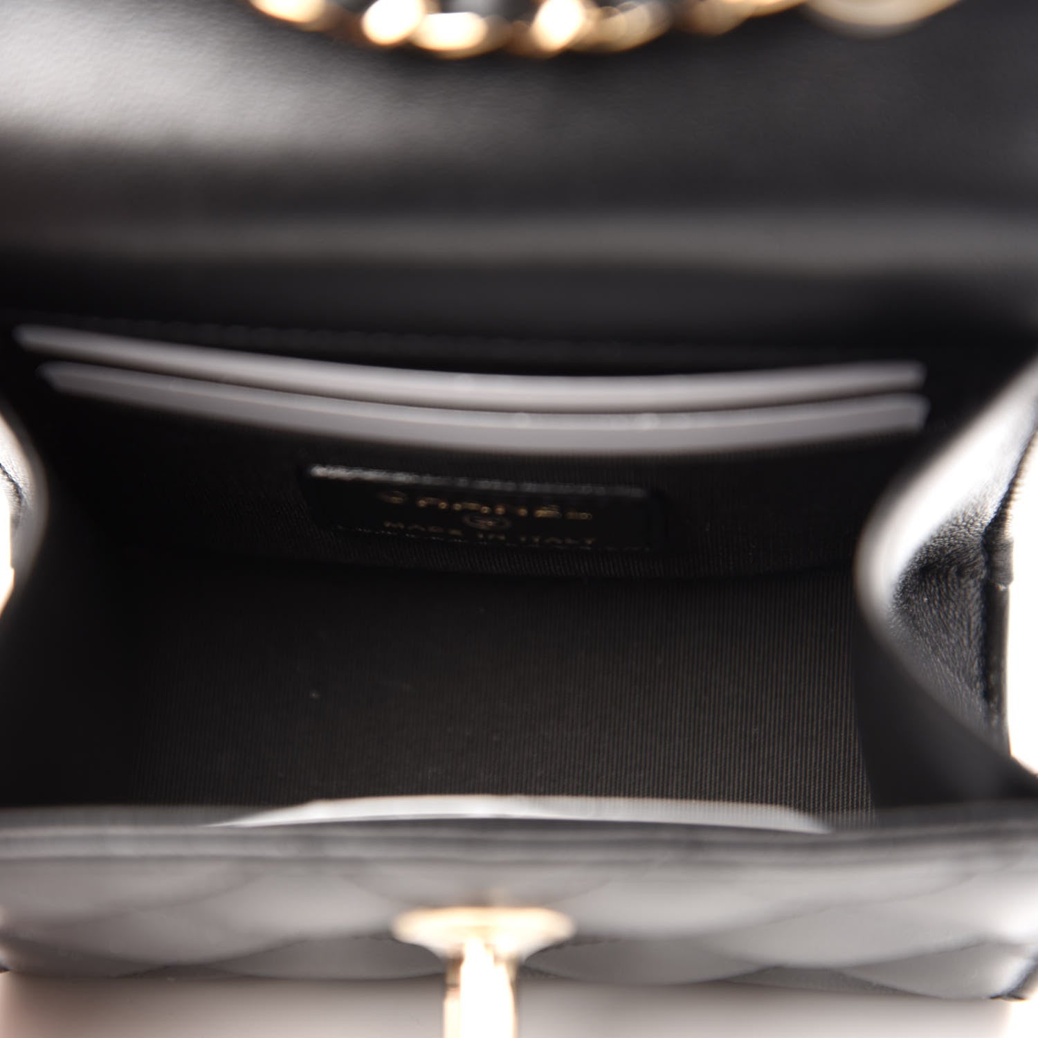 Chanel Lambskin Quilted Mini Trendy CC Chain Wallet Black 5 of 11