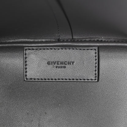 Givenchy Smooth Calfskin Wing Logo Shopper Tote Black White 7 of 9