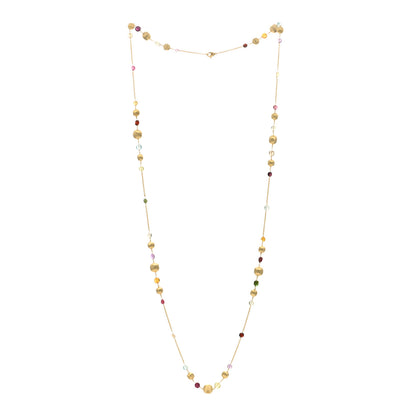 Marco Bicego 18K Yellow Gold Multi Gemstone Paradise Necklace 2 of 3