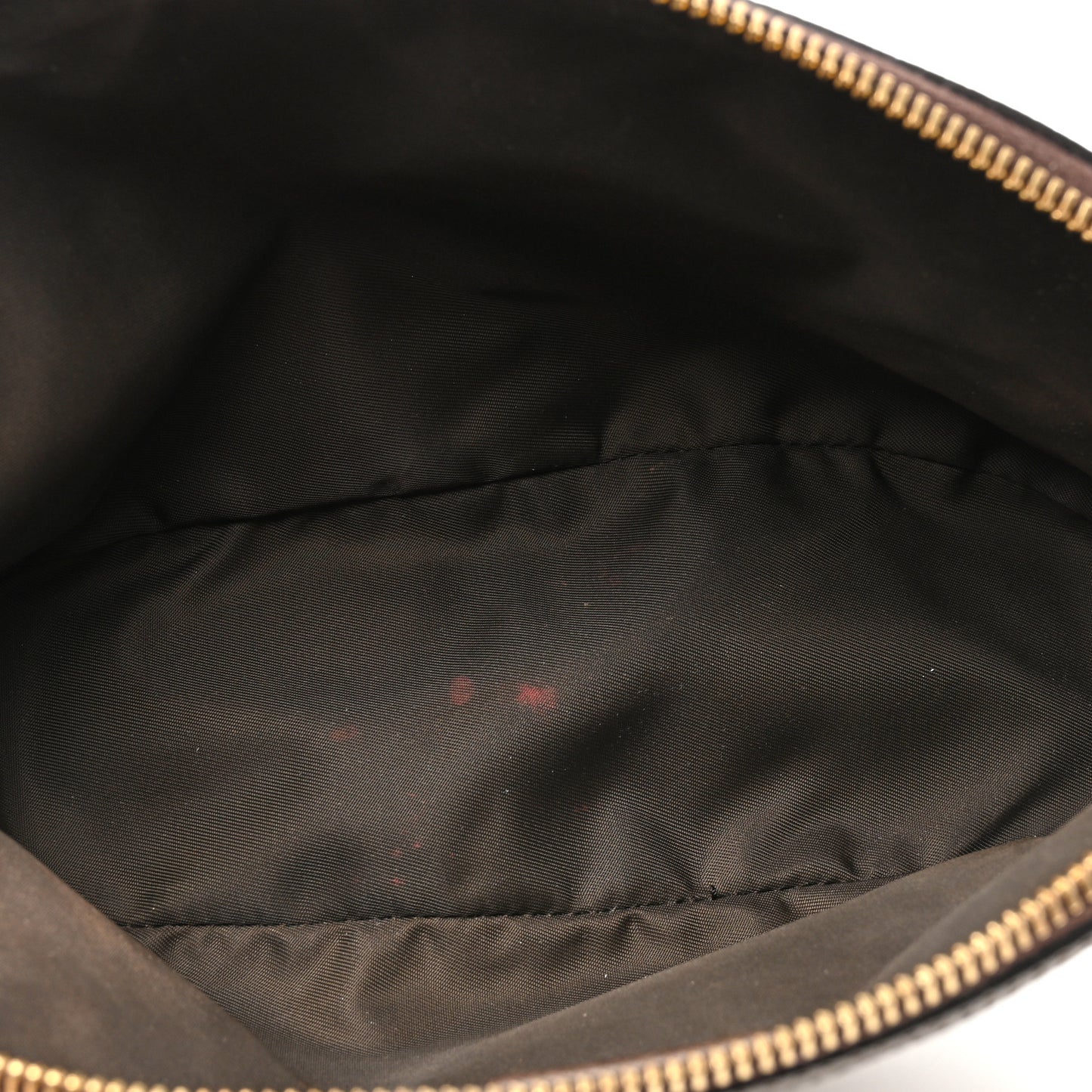GG Supreme Monogram Textured Calfskin Web Large Ophidia Cosmetic Case Beige Ebony New Acero