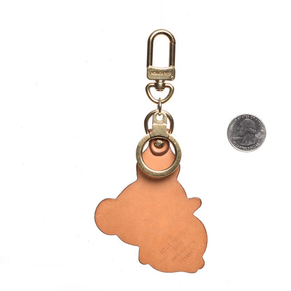 Louis Vuitton Vachetta Monogram Panda Key Ring Bag Charm 2 of 4