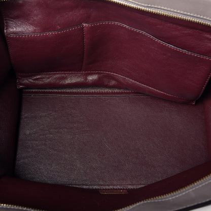 Celine Crocodile Embossed Nubuck Medium Trapeze Grey 6 of 9