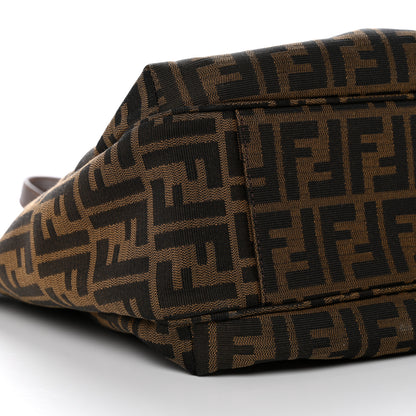 Fendi Zucca Vitello Artic Medium Shopping Tote Tobacco Castagna 9 of 12