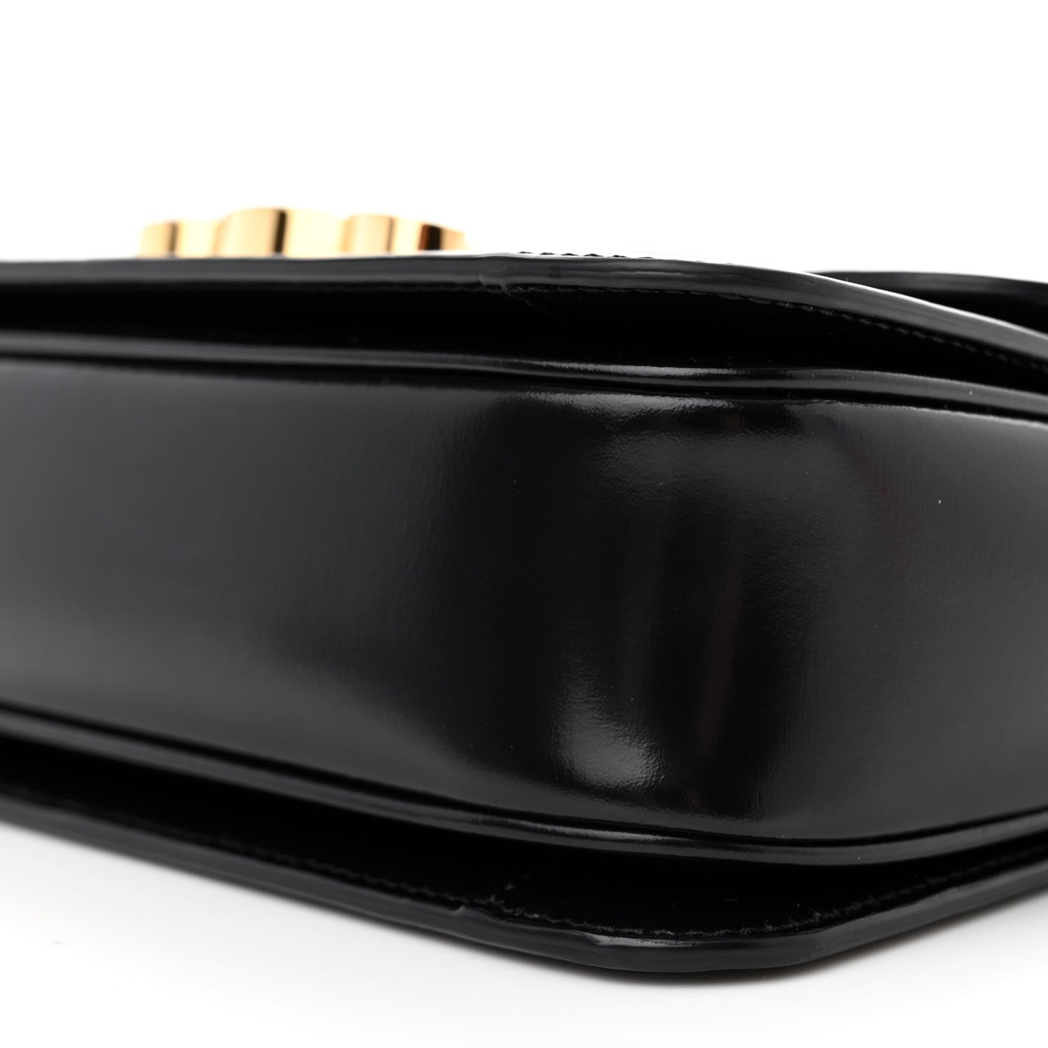 Celine Shiny Calfskin Teen Triomphe Black 10 of 10