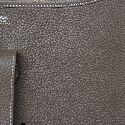 Hermes Taurillon Clemence Evelyne III GM Etoupe 12 of 13