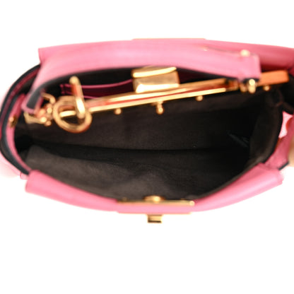 Fendi Shiny Nappa Micro Peekaboo Iconic Satchel Rosa Fluo 11 of 30