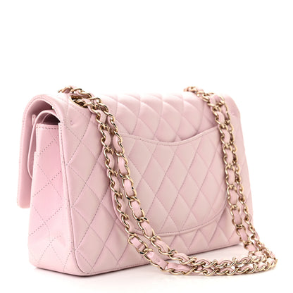 Chanel Lambskin Quilted Medium Double Flap Light Pink 3 of 11
