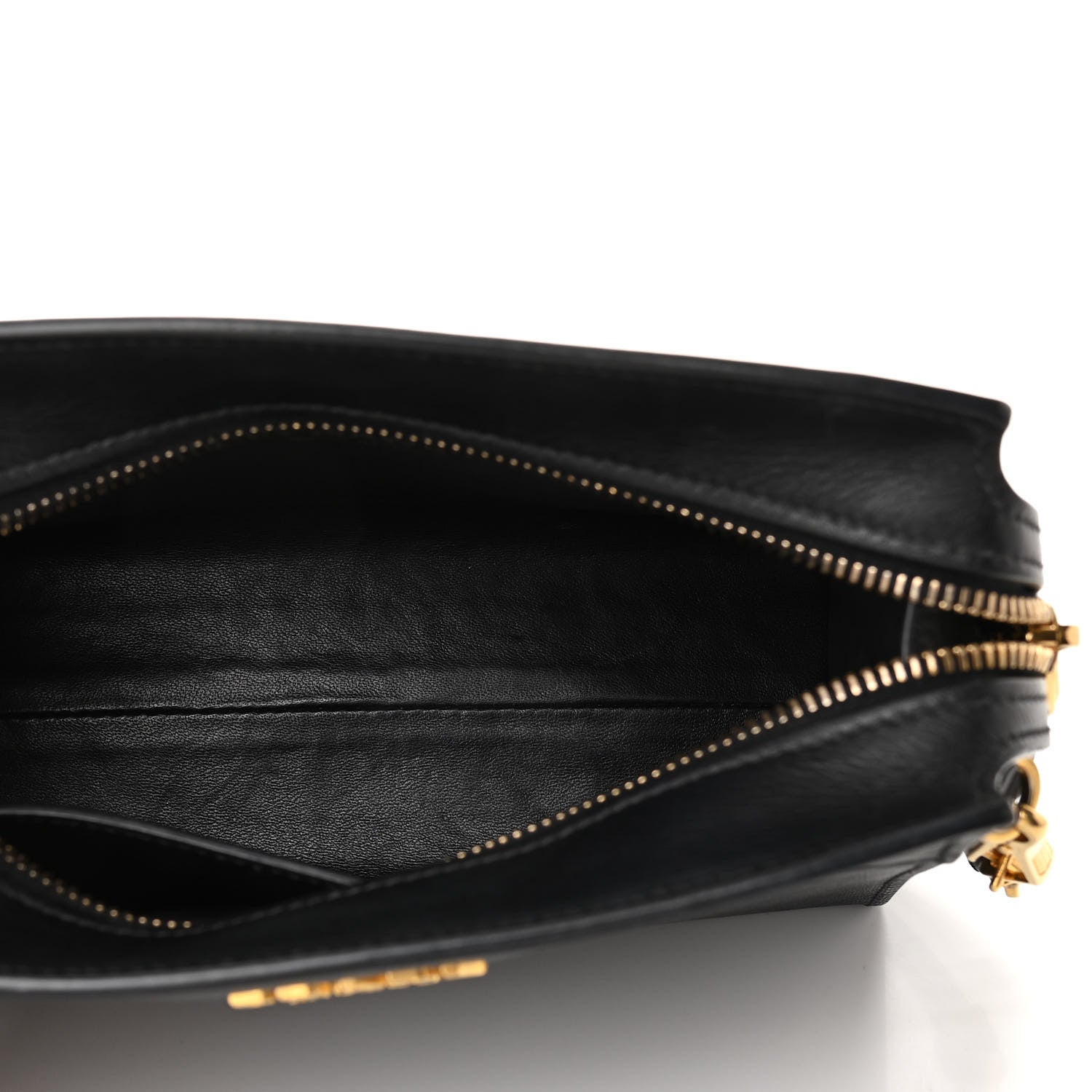 Prada Saffiano City Calfskin Esplanade Crossbody Bag Black 5 of 9
